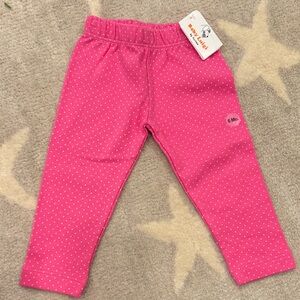 Tiny Tots Pink Dotted Leggings